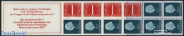 Netherlands 1969 4x1,8x12c Booklet, Phosphor, Text: Hebt U Iets Te, Mint NH, Stamp Booklets - Nuevos