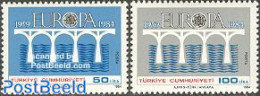 Türkiye 1984 Europa 2v, Mint NH, History - Europa (cept) - Art - Bridges And Tunnels - Autres & Non Classés