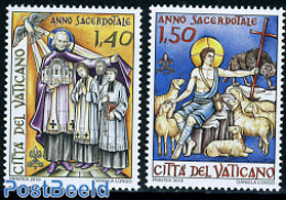 Vatican 2010 Johannes Maria Vianney 2v, Mint NH, Nature - Religion - Birds - Cattle - Religion - Nuevos