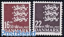 Denmark 2005 Definitives 2v, Arms, Mint NH, History - Coat Of Arms - Unused Stamps