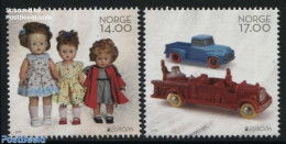 Norway 2015 Europa, Old Toys 2v, Mint NH, History - Transport - Various - Europa (cept) - Automobiles - Fire Fighters .. - Ongebruikt