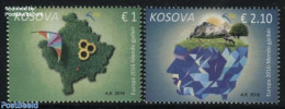 Kosovo 2016 Europa, Think Green 2v, Mint NH, History - Nature - Various - Europa (cept) - Environment - Flowers & Plan.. - Umweltschutz Und Klima