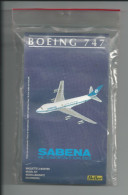 RARE MODEL KIT HELLER Ref 52 667 SABENA Belgian World Airlines BOEING 747 OO SGA Modèle Promo - Airplanes & Helicopters