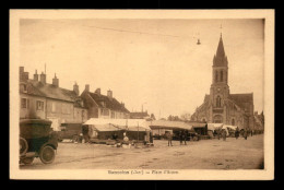 18 - SANCOINS - PLACE D'ARMES - LE MARCHE - Sancoins