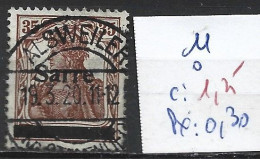 SARRE 11 Oblitéré Côte 1.25 € - Used Stamps