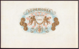 Etiquette Boite De Cigares " Chromo " ( 25.5 X 16 Cm ) Anges Et Blason, Superiores - Reclame-artikelen