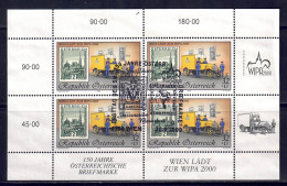 Österreich 1998 - WIPA, Klb. ANK-Nr. 2300, MiNr. 2270, Gestempelt / Used - Blocks & Kleinbögen