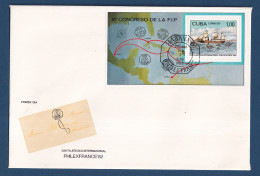 Cuba - FDC - Premier Jour - PhilexFrance 82 - 1982 - FDC