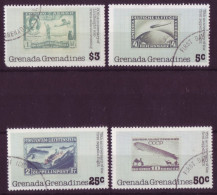 Amérique - Grenada - Grenadines - 75th Anniversary Of The First Zeppelin Flight - 4  Timbres Différents - 7321 - Amerika (Varia)