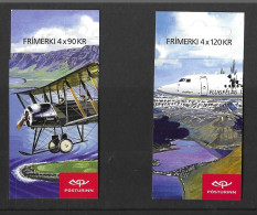 Iceland 2009 MNH Civil Aviation Sg 1241/4 Booklets - Carnets