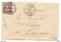 278 - 51 - Petite Enveloppe Avec Cachets à Date Lausanne 1884 - Petite Déchirure En Haut - Altri & Non Classificati