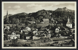 AK Miesbach, Panorama Mit Kirche  - Miesbach