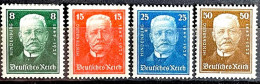 1927 - Deutsches Reich - Les 4 Timbres Neufs* à La Suite - MI Du N°403 Au 406 - Paul Von Hindenburg - Nuevos