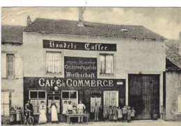 AY  SUR  MOSELLE  -  MOSELLE  -  (57)  -  REPRODUCTION  D'UNE  CPA  ANIMEE  -  LE  CAFE  DU  COMMERCE. - Metz Campagne