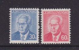 CZECHOSLOVAKIA  - 1975 Husak Set Never Hinged Mint - Unused Stamps