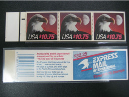 US 1989 Eagle Moon Express Mail BOOKLET Of 3 Stamps - MNH - 1981-...