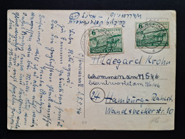 Sachsen 1946, Postkarte Osterwieck Mi 6 MeF Ost - Lettres & Documents