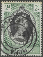 Jamaica. 1953 QEII Coronation. 2d Used. SG 153. M5047 - Jamaïque (...-1961)