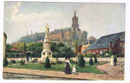 D-17192  CLEVE : Lohengirndenkmal, Blick Auf Die Schwanenburg ( N. Berayd)( Tuck's Postkarte) - Kleve