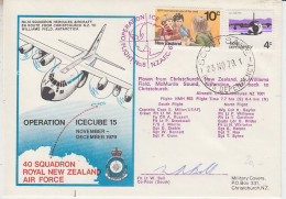 Ross Dependency 1979 Operation Icecube 15 Signature  Ca Scott Base 23 NOV 1979 (RT183) - Briefe U. Dokumente