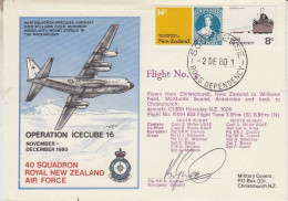 Ross Dependency 1980 Operation Icecube 16 Signatures  Ca Scott Base 2 DEC 1980 (RT185) - Storia Postale
