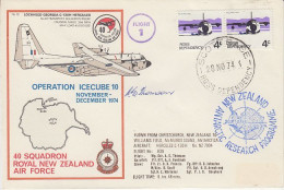 Ross Dependency 1974 Operation Icecube 10 Signature  Ca Scott Base 28 NOV 1974 (RT186) - Briefe U. Dokumente