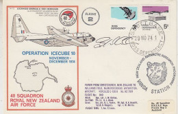 Ross Dependency 1974 Operation Icecube 10 Signature  Ca Scott Base 29 NOV 1974 (RT190) - Covers & Documents