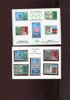 Belgie Luxevelletje Olympics Mexico 1968 1456/60 Sailing Cycling Weight Lifting Athletics Gymnastics Ocb 72.50€ - Deluxe Sheetlets [LX]