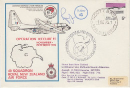 Ross Dependency 1975 Operation Icecube 11 Signature  Ca Scott Base 1 DEC 1975 (RT194) - Brieven En Documenten