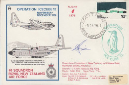 Ross Dependency 1976 Operation Icecube 12 Signature  Ca Scott Base 3 DEC 1976  (RT195) - Brieven En Documenten