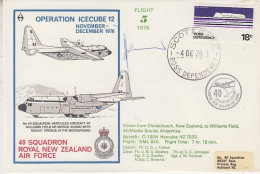 Ross Dependency 1976 Operation Icecube 12 Signature  Ca Scott Base 4 DEC 1976  (RT196) - Covers & Documents