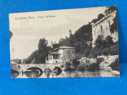 CARTOLINA VARESE CASTIGLIONE OLONA PONTE SULL OLONA VIAGGIATA 1917. - Varese