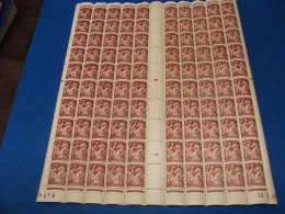 N° 653 En Feuille  De  100 Timbres Entières Neuves - Feuilles Complètes