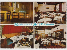 39094108 - Hanau. 4 Abbildungen. Restaurant St. Martinus Gelaufen, 1974. Leichter Stempeldurchdruck, Leichte Eckabschue - Hanau