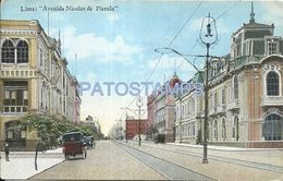 80751 PERU LIMA AVENIDA NICOLAS PIEROLA POSTAL POSTCARD - Pérou