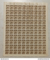 Bm15 Foglio Di Cento Francobolli Repubblica Sociale Lire 5 1944-45 - Altri & Non Classificati