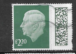 GB 2023 KC Lll DEFINITIVE £2.20 SECURITY BARCODE - Usados