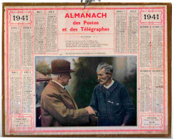 31 - F26656PAP - AMANACH DES POSTES ET TELEGRAPHES - 1941 - Mal PETAIN Et Cultivateur - Bon état - HAUTE-GARONNE - Grand Format : 1941-60