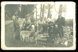 60 - B2122CPA - PONT SAINT MAXENCE - CARTE PHOTO - Légendée - Mauvais état - OISE - Pont Sainte Maxence