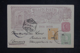HORTA - Entier Postal + Compléments  Pour Berlin En 1902 - L 152437 - Horta