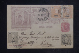 HORTA  - Entier Postal + Compléments Pour L'Allemagne En 1902  - L 152440 - Horta