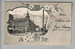 AK France 68 Haut Rhin Elsass St.Ludwig Hotel John Foto - Saint Louis