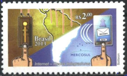 Mint Stamp MERCOSUL  Internet 2013 From Brazil Brasil - Unused Stamps