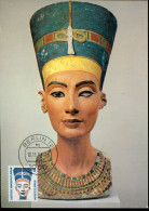 X0522 Germany, Maximum Card  1988 Buste Of The Queen Nofretete,  Egyptology - Egyptologie