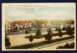 New-Jersey. Ridgewood ( Bergen County). Birds-eye View Of Station Plaza. 1924 - Altri & Non Classificati