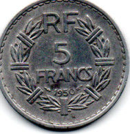 5 Francs 1950 Serie Lavrillier Aluminium - 5 Francs