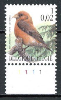 BE  2918  XX   ----  OIseaux Buzin : Bec Croisé Des Sapins  --  N° De Planche 1 - 1991-2000