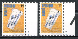 BE  2446  XX   ----  Métiers De Prestige   --  N° De Planche 1 Et 2 - 1991-2000