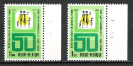 BE  1601  XX   ----  Ligue Des Familles Nombreuses --  N° De Planche 1 Et 2 - 1971-1980