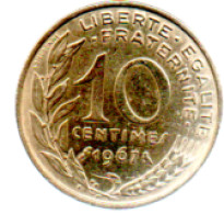 10 Centimes 1967 - 10 Centimes